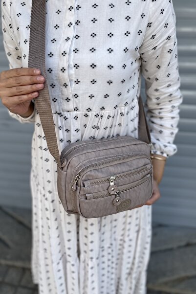 PurpleART Γυναικεία τσάντα ώμου Mink Daily Crinkle Cross Strap Τσάντα Crinkle