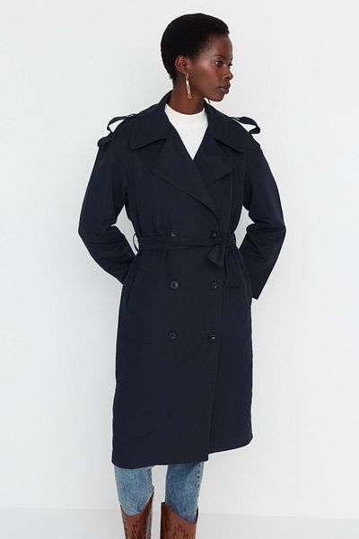 trenchcoat dame navy