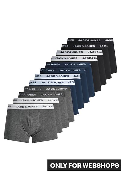 Jack & Jones Μπόξερ Erkek 12'li - Jacsolid Trunks 12189935