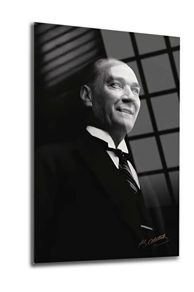 SRD Concept Atatürk 99 Cam Tablo-atatürk Tablosu-bayrak Tablosu