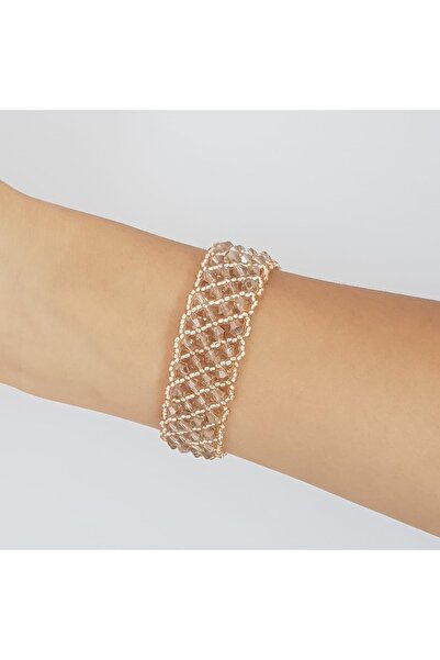 Handmade By HLY سوار كريستال مصنوع يدويًا بألوان مختلطة