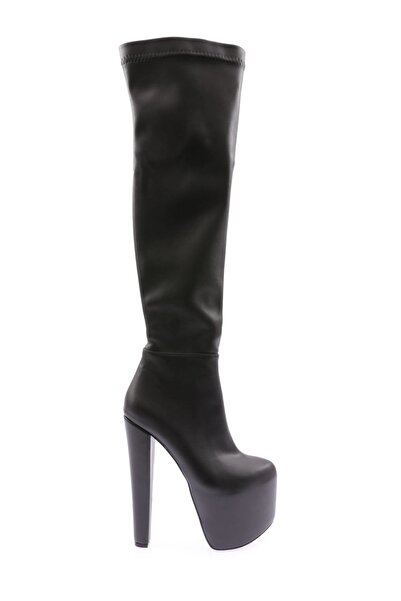 Meshure 6K8000 Hidden Platform High Heel Boots
