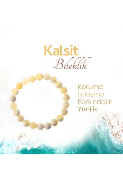 Alp Doğal Taş Kalsit Doğaltaş Bileklik 8 Mm, B972