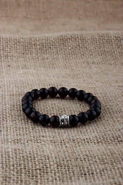 Alp Doğal Taş Siyah Turmalin Bileklik Doğal Taş Bileklik 8 Mm