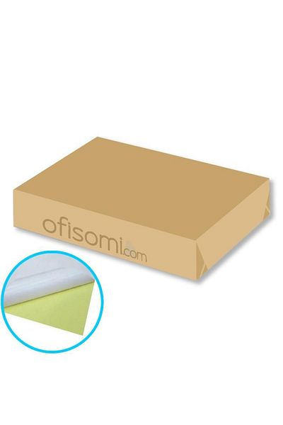 OFİSOMİ Coated Adhesive Sticker Paper A6 10x15 Matte 90gr/m2 100 Pieces/pack