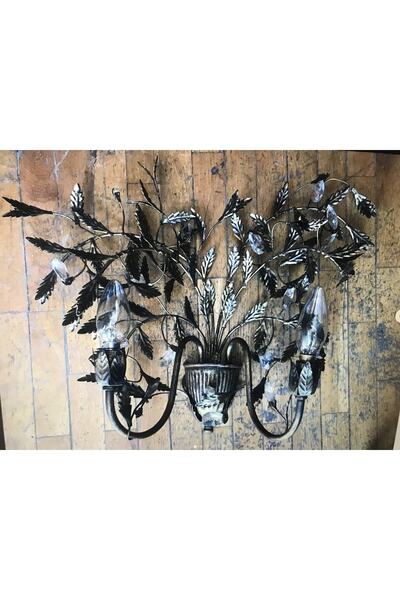 tayfuntufan antika koleksiyon Antika Pirinç Aplik 51 Cm X 40 Cm Ölçülerinde