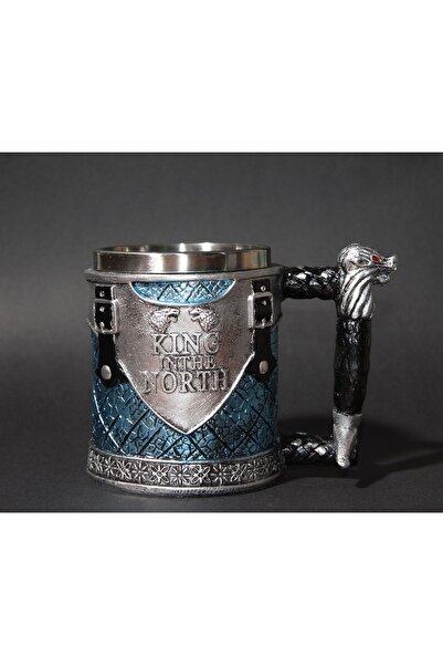 hediyeconcepti King In The North Kupa Bardak 3 Boyutlu Kabartmalı 380 Ml