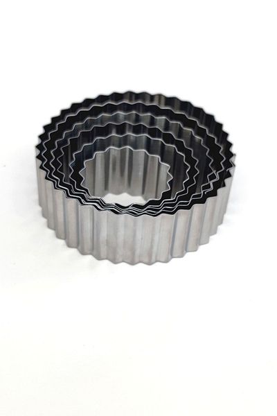 Nar kalıp Narkalıp Round Serrated Cookie Mold 6 Pieces