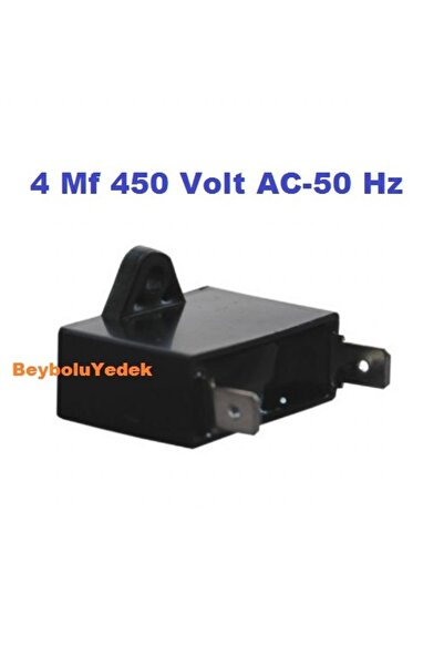 FullYedek Klima Fan Kapasitör , 4.0 Uf , 4 Mf 450 Volt Ac 50- 60 Hz , Klima