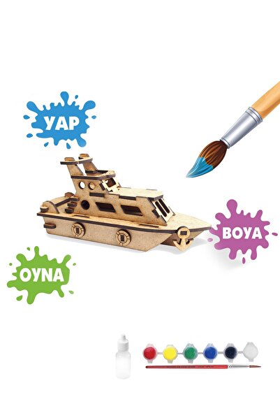 robotikşeyler Yat Ahşap Boyanabilir Stem Set
