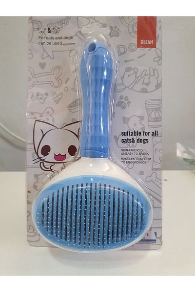 AquaHome Daisy Push Comb - 20cm - Blue
