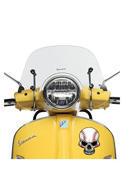 MegaSticker Autocolant Auto Skull Baseball 15x12 Cm - Motocicletă, Laptop, Cască, Mașină
