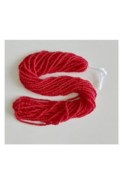 RLX BUJİTERİ Mărgele de nisip, mărime: 11,00 - 12 din șuvițe, material pentru bijuterii - culoare roșie