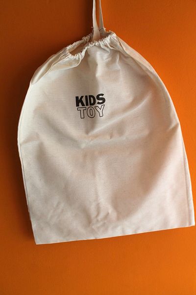 Emtory Home 50x40 cm Kids Toy Elastic Linen Fabric Toy Bag