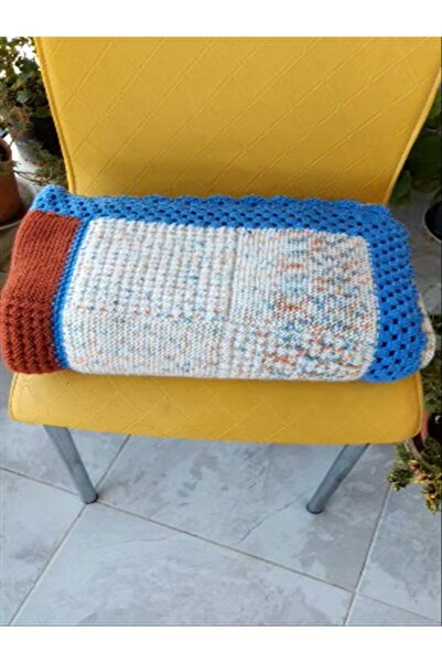 MORE HOME Tek Kişilik Şiş & Yün Örgüsü Tivi Battaniyesi 110*185