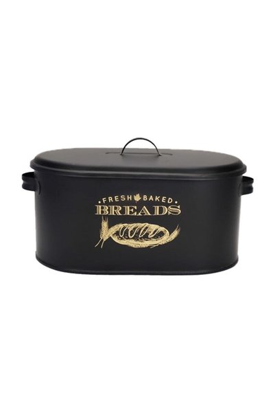 LeesHome Siyah Metal Ekmeklik 12 Lt