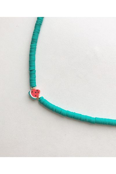 Çiser Watermelon Tipped Fimo Necklace