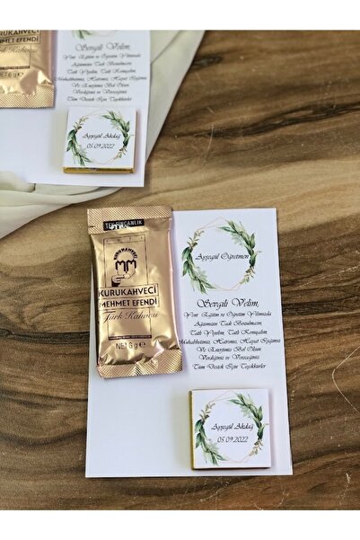 Masalsı Concept 25 Adet Mehmet Efendi Kahve Ve Madlen Çikolata Öğretmene Hedi...