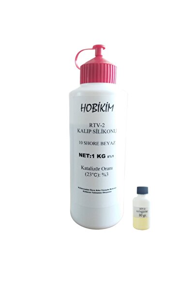 HOBİKİM Rtv-2 Kalıp Silikonu 1kg-1.sınıf 10 Shore Rtv2