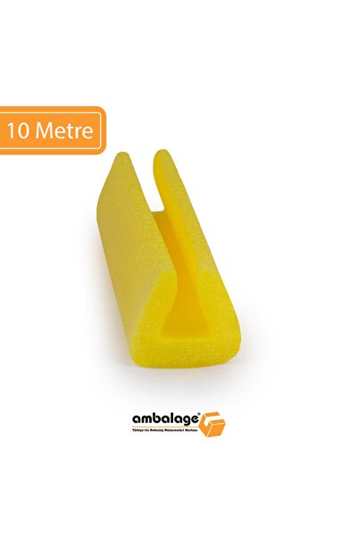 Ambalage 10 Metre Koruyucu Sünger Profil Polietilen Köşe Koruyucu Kenar Koruy...