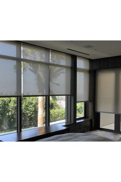 sanper Gri Screen Stor Perde