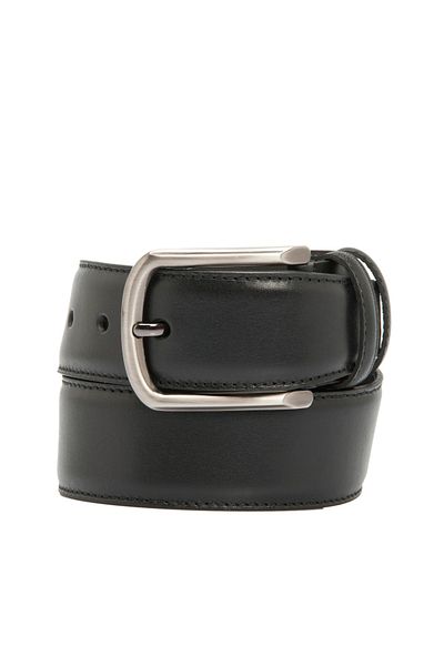 Tergan Black Leather Men's Belt 00305d33