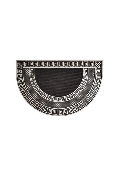 M&H Quality Outer Door Mat Oval Silver Color Non-Slip Base