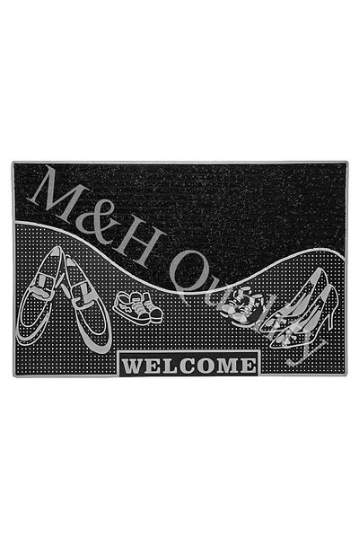 M&H Quality Welcome Summer Door Mat Gray Color