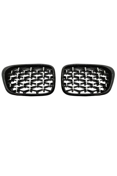 OLED GARAJ Bmw 3 Serisi E46 Için Uyumlu Diamond Panjur Piano Black Çerçeve  2...