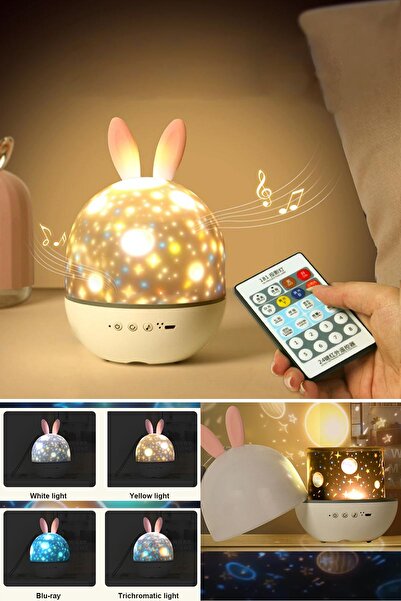 Technojet Yeni Nesil Galaksi Star Master Müzikli,şarj Edilebilir Ve Kumandalı Star Master Projeksiyo