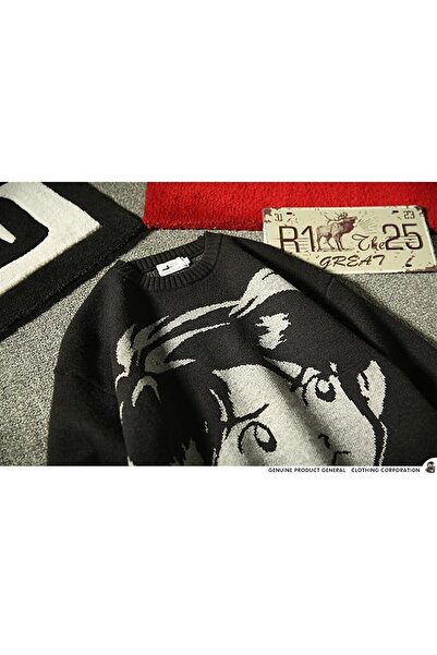 Touz Аніме дівчина і хлопець Харадзюку Вінтажний вуличний одяг унісекс Сіях Тріко Казак