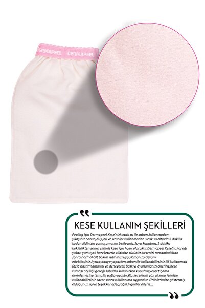 Dermapeel Pink Touch Banyo Kesesi 3'lü Set