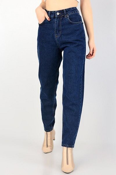 DRC trend Pantaloni Marta Deep Blue Lycra Mom Jean