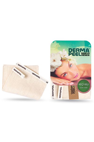 Dermapeel Goat Hair Bath Scrub Pink Touch Face Scrub Set