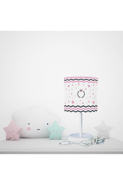 BAMBAŞKA MODA Cloud and Star Detailed Lampshade
