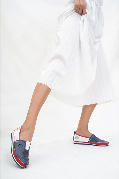 Deripabuc Genuine Leather Tommy Women's Leather Ballerinas Dp16-0065