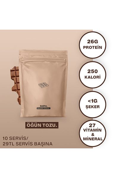 bahs. Double Choco 600gr - 10 Serving Protein Food Powder