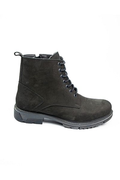 Nobel 992 - 1 Ανδρικές δερμάτινες μπότες Nubuck Μαύρες