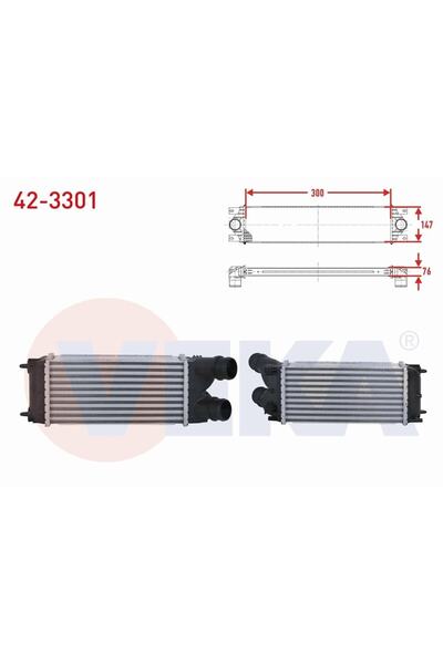 Genel Markalar Peugeot Partner Tepee 1.6 Hdı 90 Hp 2008- Turbo Radyatörü (ınt...