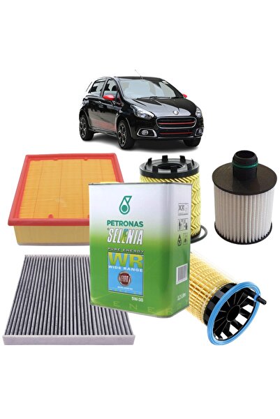 OPAR Fiat Punto Ve Evo Euro 6 4plus Karbon Filtre Bakım Seti 1.3 Dizel Multijet Selenia Petronas Yağlı 20