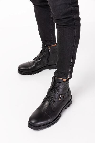 maximoda Γνήσιες δερμάτινες μπότες αδιάβροχες και κρύες με γούνα στο εσωτερικό