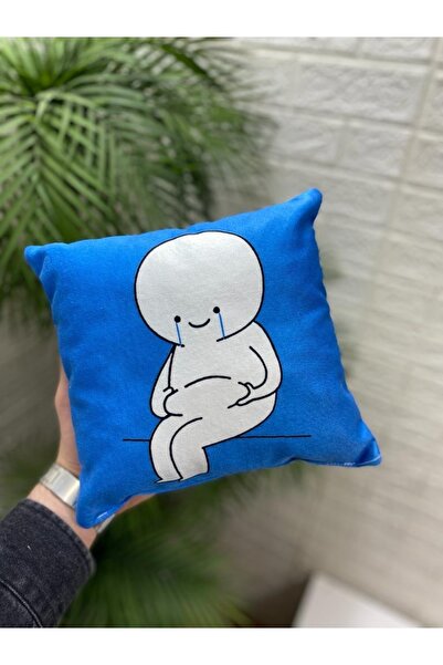 by ballı biocotton Espirieni Cute Gift Tiny Throw Perna Perna 28x28 Imprimare Digitala