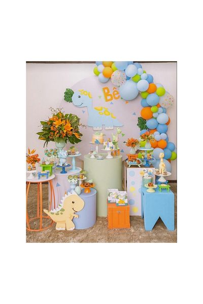 BalonEvi 100' Dinosaur Theme Balloon Chain Package