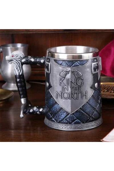 hediyeconcepti King In The North Kupa Bardak 3 Boyutlu Kabartmalı 380 Ml