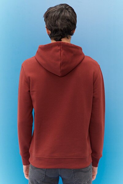 Lee L212021810 Ανδρικό φούτερ με κουκούλα, κανονική εφαρμογή, κανονικό κόψιμο, 100% βαμβάκι, χρώμα Wine