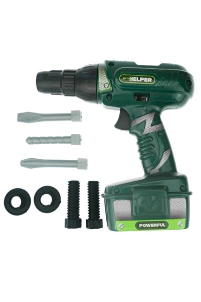 Ailenizin Oyuncakçısı Helper 8 Parça Pilli Matkap Vida Tamir Seti Yeşil Matka...