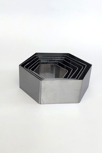 Nar kalıp Narkalıp Hexagon Cookie Mold 6 Pieces