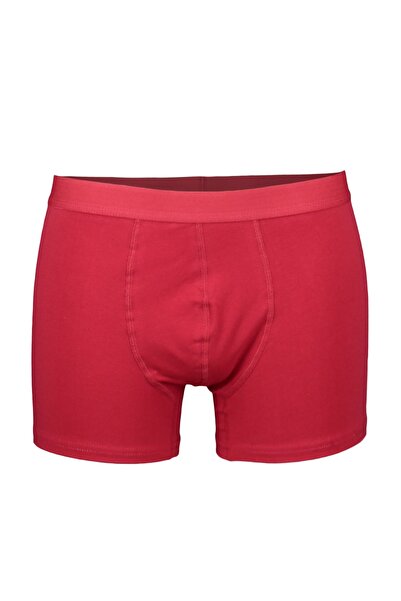 Trendyol Collection New Year's Patterned Red Boxers - 3-Piece Flat Pack TMNAW23BX00002