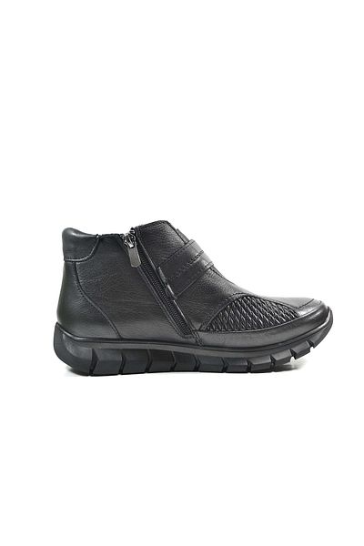 Beety 3607 Γνήσιο δέρμα Μαύρο Οστό Προεξοχή Velcro Ορθοπεδικά Γυναικεία Μητρικά Μποτάκια