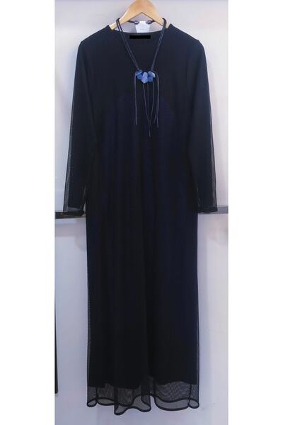 N.Y.YILDIZ Rochie de seară pentru mama, cu sclipici în interior, din bumbac pieptănat, cu plasă în exterior, mărime mare